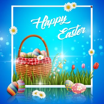 Beautiful easter egg background