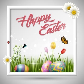 Beautiful easter egg background