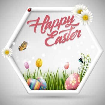 Beautiful easter egg background