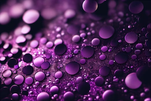 Luxury purple glitter pattern, violet shining abstract background with confetti and dots. Generative AI design