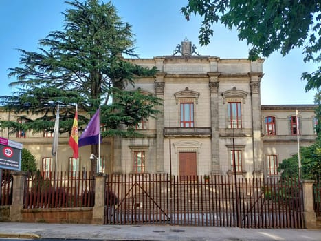 Santiago de Compostela, Spain, September 11th 2023: View on the parliament of Galicia in Santiago de Compostela