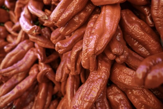 Detail of fresh vegetables in a market, healthy food, diet