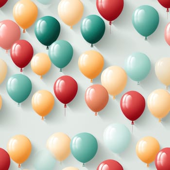 seamless pattern of colored balls on a colored background.