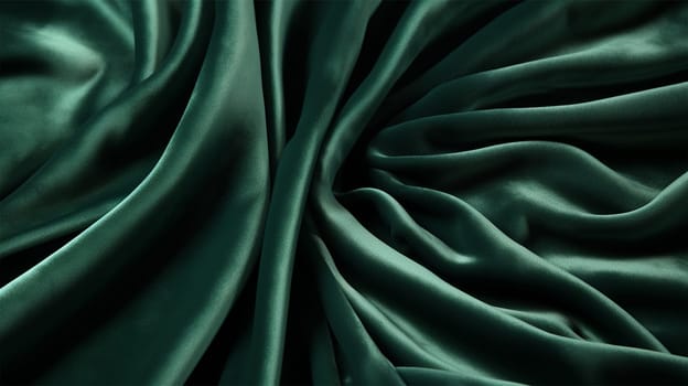draped Smooth and rich green velour texture. Luxurious velour background pattern.
