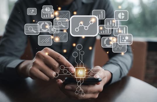 New technology, IoT, and big data powering digital transformation management. Cloud computing and automation driving business process strategy