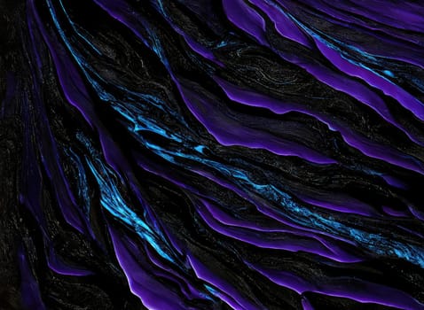 Abstract black blue violet grunge marble texture background. Generative AI design