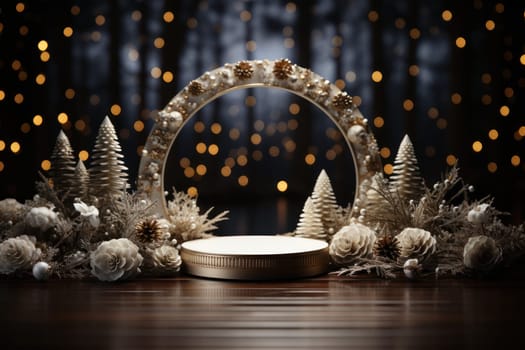podium for the presentation of a product or cosmetic product.