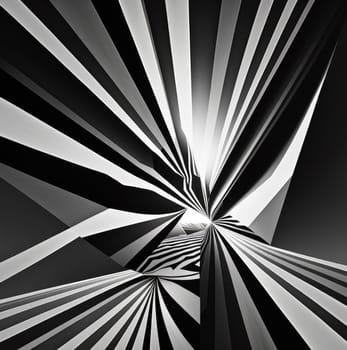 Black and white stripes. Generative AI background