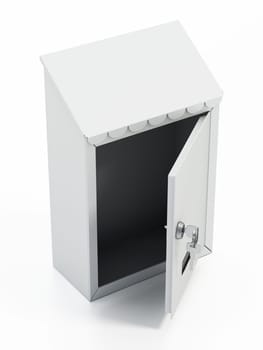 Mailbox isolated on white background. 3D illustration.