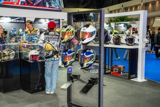 Nonthaburi, Thailand - APR 2, 2023 atmosphere at The 44th Bangkok international motor show 2023 at IMPACT Arena, Muang Thong Thani, Nonthaburi, Thailand.