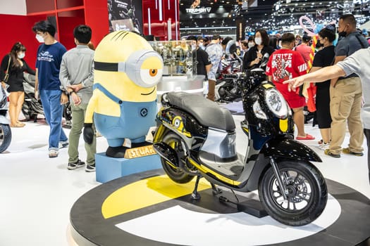 Nonthaburi, Thailand - APR 2, 2023 Motorcycle at The 44th Bangkok international motor show 2023 at IMPACT Arena, Muang Thong Thani, Nonthaburi, Thailand.