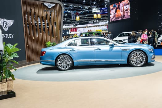 Nonthaburi, Thailand - APR 2, 2023 Car at The 44th Bangkok international motor show 2023 at IMPACT Arena, Muang Thong Thani, Nonthaburi, Thailand.