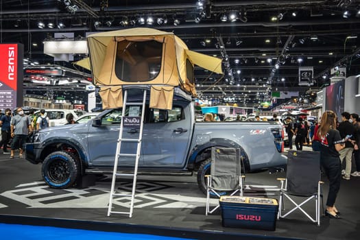 Nonthaburi, Thailand - APR 2, 2023 atmosphere at The 44th Bangkok international motor show 2023 at IMPACT Arena, Muang Thong Thani, Nonthaburi, Thailand.