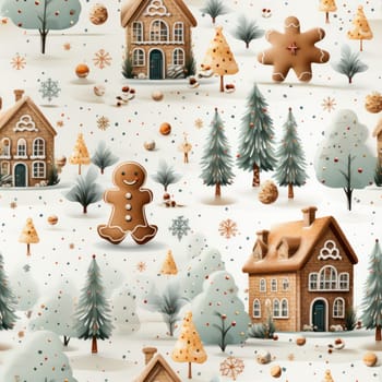 seamless pattern on a Christmas theme.