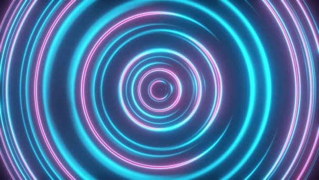 Spiral glow lines. Computer generated 3d render