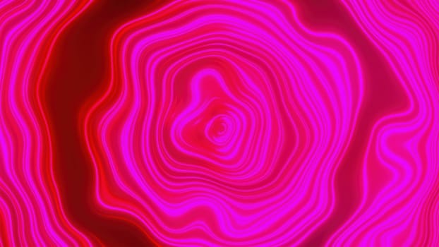 Waving neon lines. Computer generated 3d render
