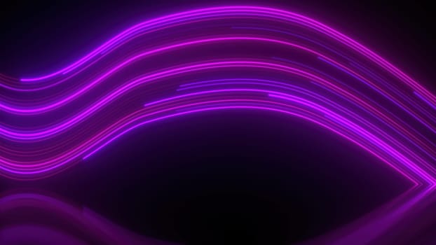 Purple laser beams. Computer generated 3d render