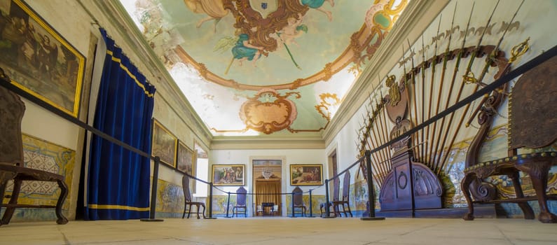 Coimbra, Portugal - Sept 6th 2019: Armory of Royal Palace, University of Coimbra, Portugal