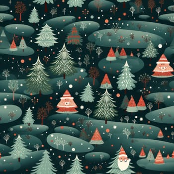 seamless pattern on a Christmas theme.