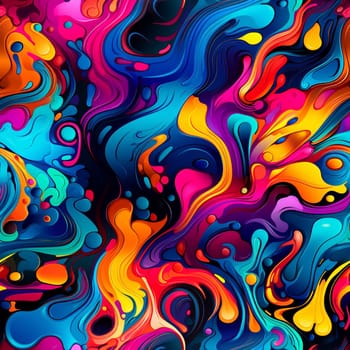 Bright TEENAGE PATTERN. Graffiti seamless texture with fancy elements and drips.