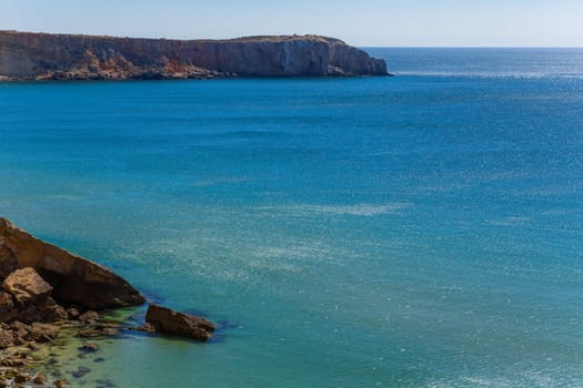 Cliffs in Sagres coast. Algarve, Portugal