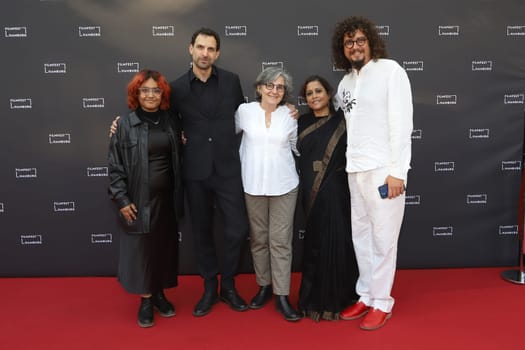 Ranjitha Rajeevan,Fabian Driehorst,Isabel Herguera,Nausheen Javeed, Diego Herguera, FFHH 2023: SULTANA’S DREAM at CinemaXX Hamburg