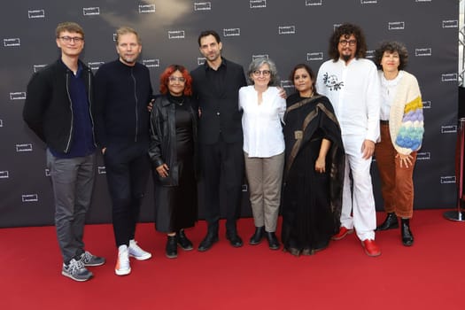 Helge Albers,Ranjitha Rajeevan,Isabel Herguera,Nausheen Javeed,Fabian Driehorst, Diego Herguera and Team, FFHH 2023: SULTANA’S DREAM at CinemaXX Hamburg