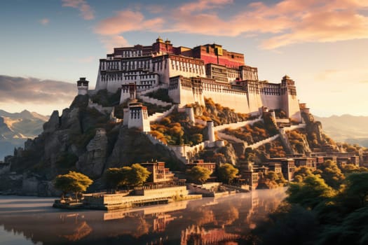 The Potala palace in Lhasa Tibet.