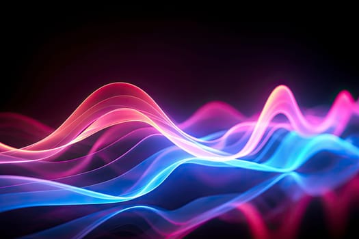 Lighting motion blur abstract waves colorfull background.