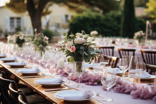 Wedding and event decor in Italian style in yellow flowers with lemons.