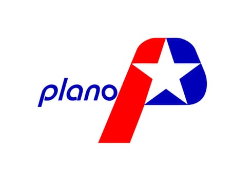 The flag of the city of Plano Texas USA