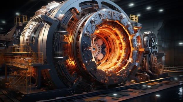 layout of the Particle Accelerator in the museum.The Large Hadron Collider