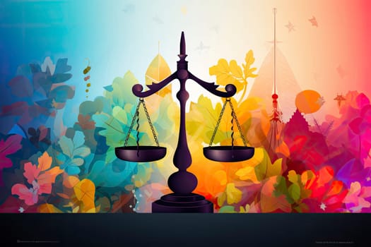 Symbol of law and justice, law and justice concept.