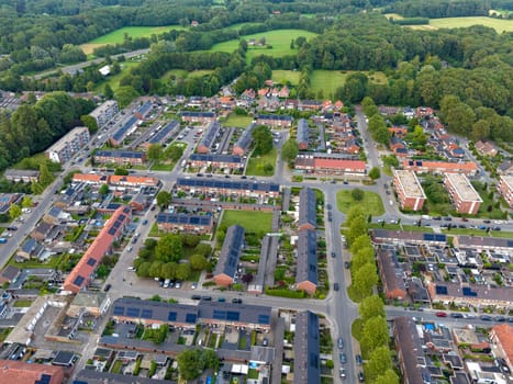 aerial view of Oldenzaal, a small city in the eastern part of the NETHERLANDS.