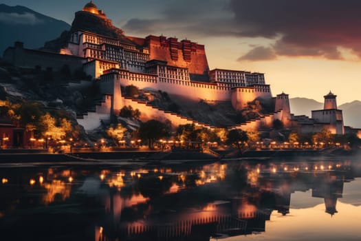 The Potala palace in Lhasa Tibet.