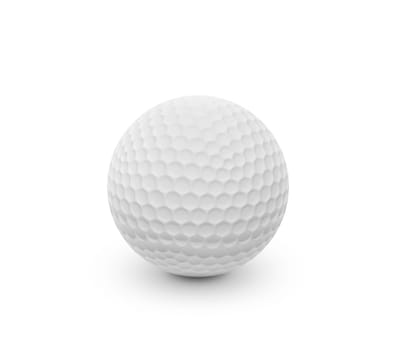 golf ball on white background