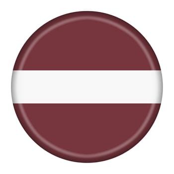 A Latvia flag button 3d illustration with clipping path