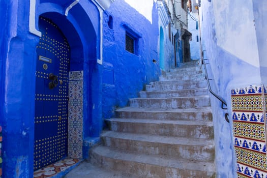 Medina of Chefchaouen, Morocco. Chefchaouen or Chaouen is known that the houses in this city are painted in blue. Afrika