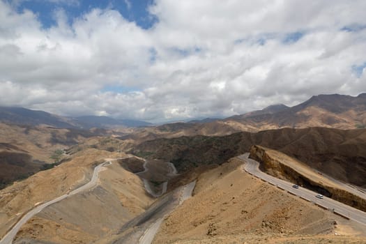 The Tizi n'Tichka, or alto de Tichka, is the highest road pass in North Africa, with 2260 meters of height. it means "difficult mountain pass"". Morocco. Africa"