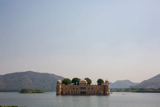 Jal Mahal (meaning "Water Palace"") is a palace in the middle of the Man Sagar Lake in Jaipur city, the capital of the state of Rajasthan, India"
