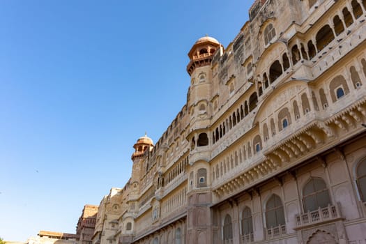 Junagarh Fort at Bikaner, Rajasthan India. Junagarh Fort was originally known as Chintamani and was renamed Junagarh or "Old Fort"", India"