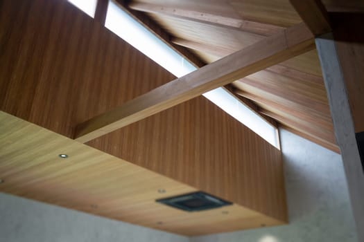 Ceilings in a cozy living room, stock photo