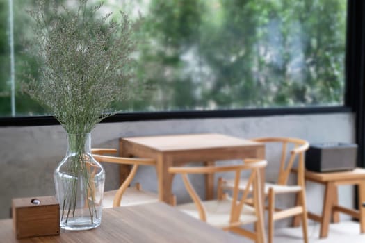 Looking at the rain through the window, stock photo