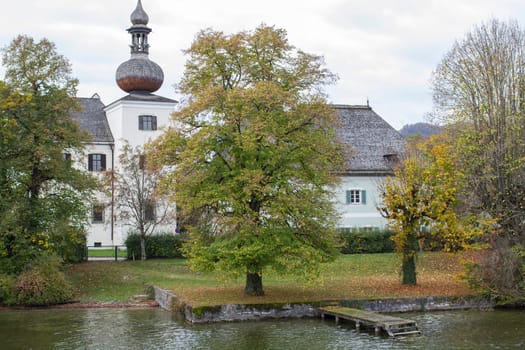 Old house in Toscana Park in Gmunden, Austria