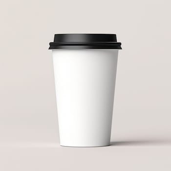 eco-friendly material tumbler mockup for hot and cold drinks.Generative AI