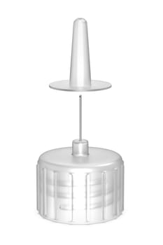 Spare needle with cap for insulin injector pen