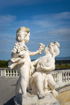 Statue in the gardens of Schloss Hof in Vienna, Austria