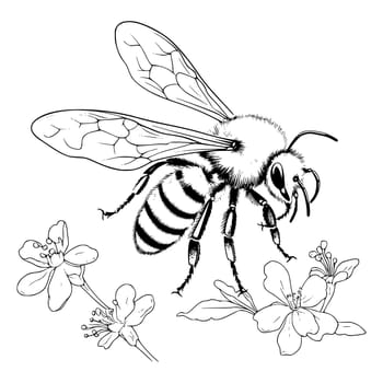 Bumblebee Coloring Page For Kids