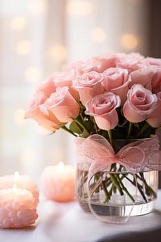 Faith, hope, love and Valentine's Day background. AI generativ.