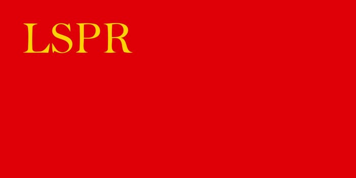 Vector Illustration of the Historical Timeline Flag of the Latvian Soviet Socialist Republic from